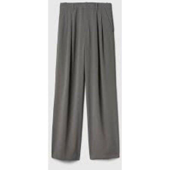 Gap Pants - Gap 365 High Rise Pleated Trousers Wide Leg Dress Pants 16 Pockets Soft Black